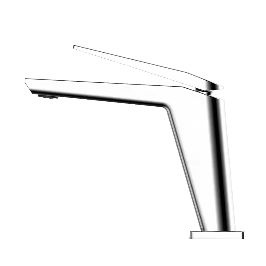 Robinet lavabo salle de bain minimaliste mitigeur - Argenté - Laiton