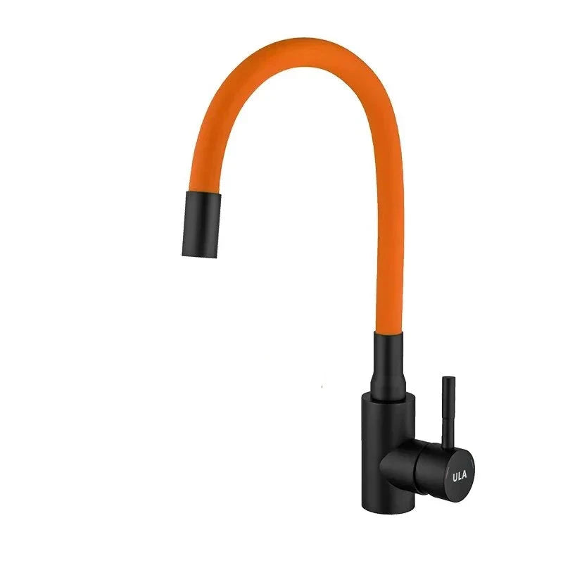Robinet évier cuisine flexible coloré mitigeur - Noir